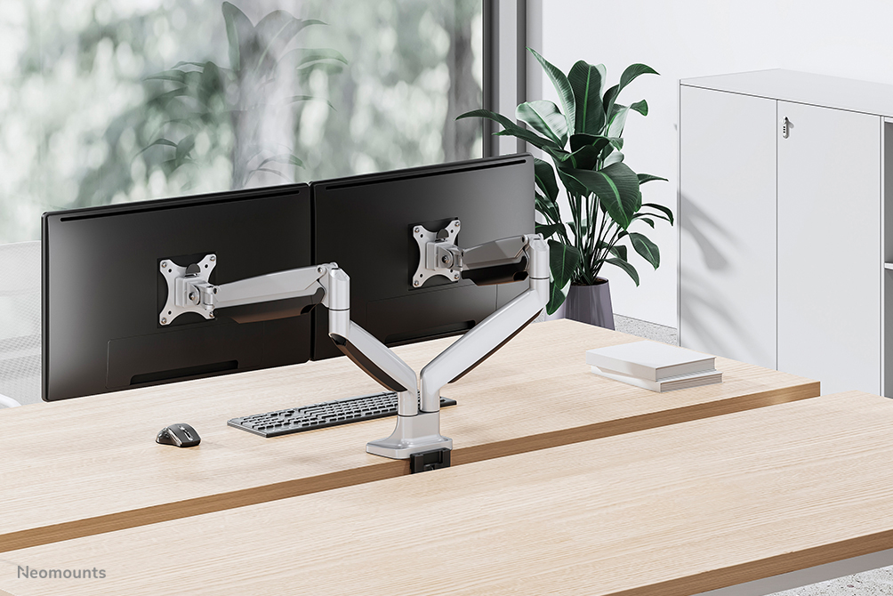 Neomounts NM-D750DSILVER Monitorarm 10-32" - Gasfeder